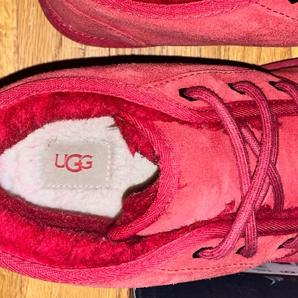 Samba Red UGG Lace Up Suede Boots Men’s Size 11 3236 - Picture 10 of 13